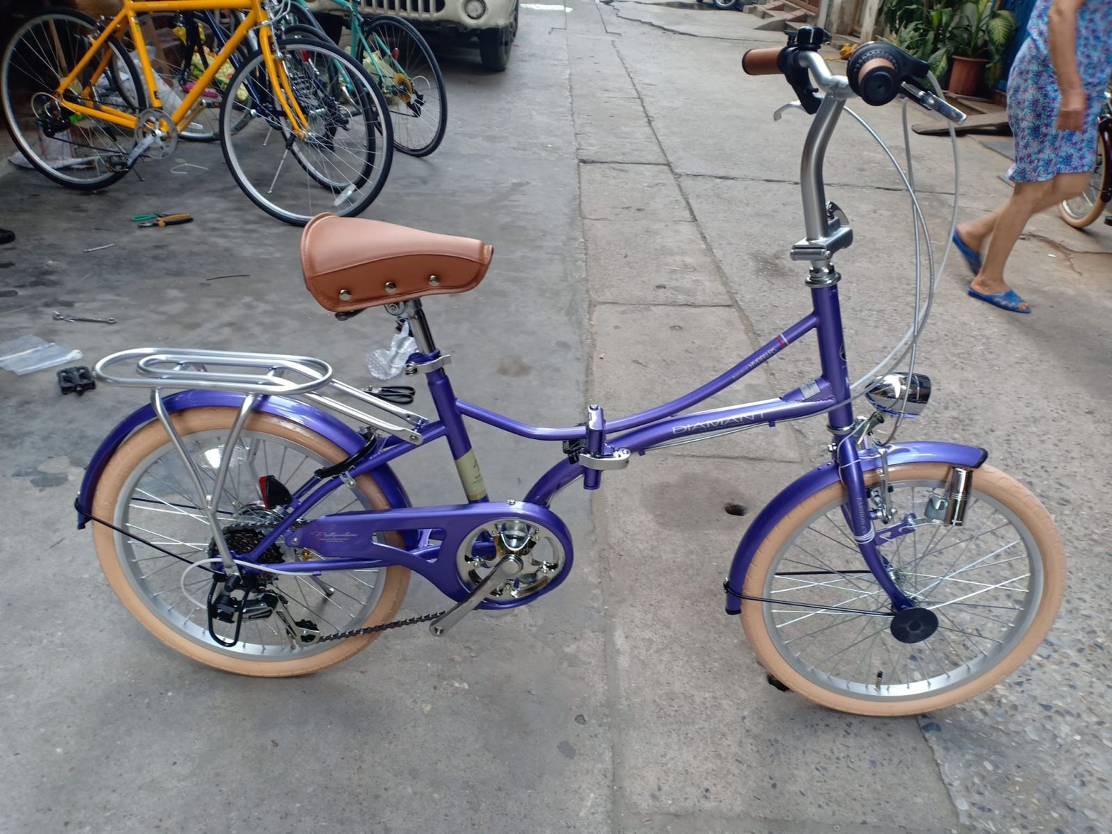 Xe đạp gấp hiệu Mypallas của Nhật hàng mới (Đã bán)