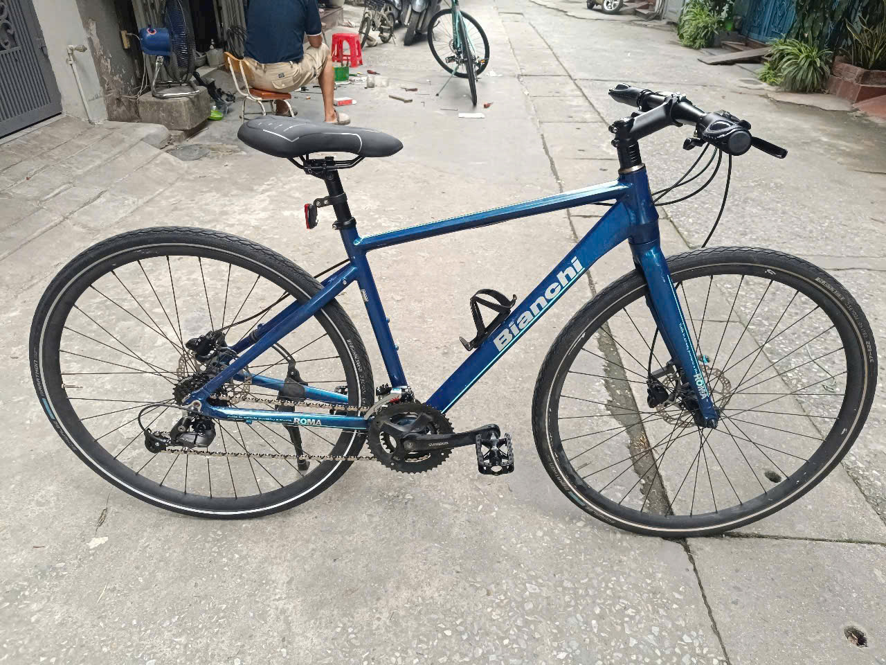 Xe đạp touring BIANCHI của Ý hàng bãi Nhật (Còn xe)