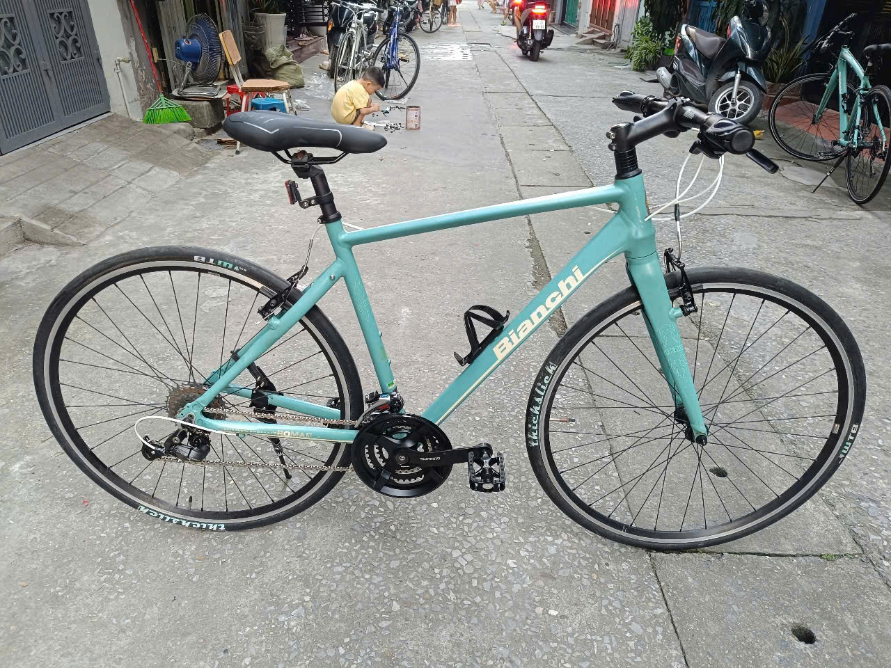 Xe đạp touring BIANCHI của Ý hàng bãi Nhật (Còn xe)